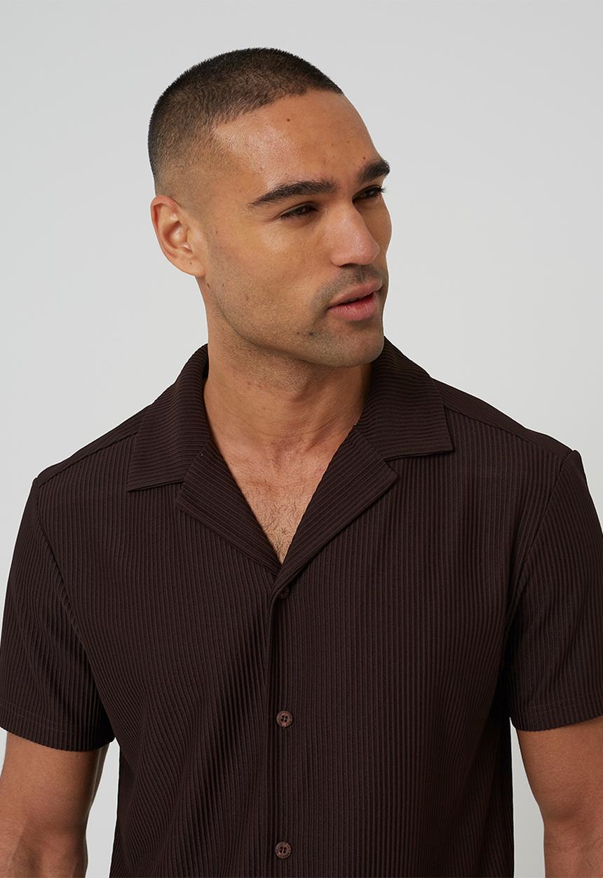 Brave Soul - Nikolaie Shirt - Bitter Chocolate