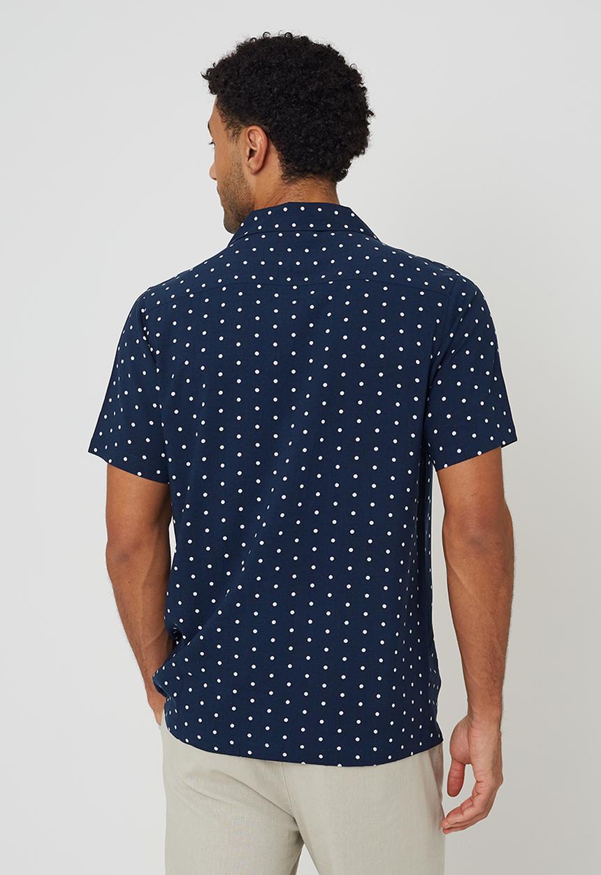 Brave Soul - Shekells Shirt - Navy/White