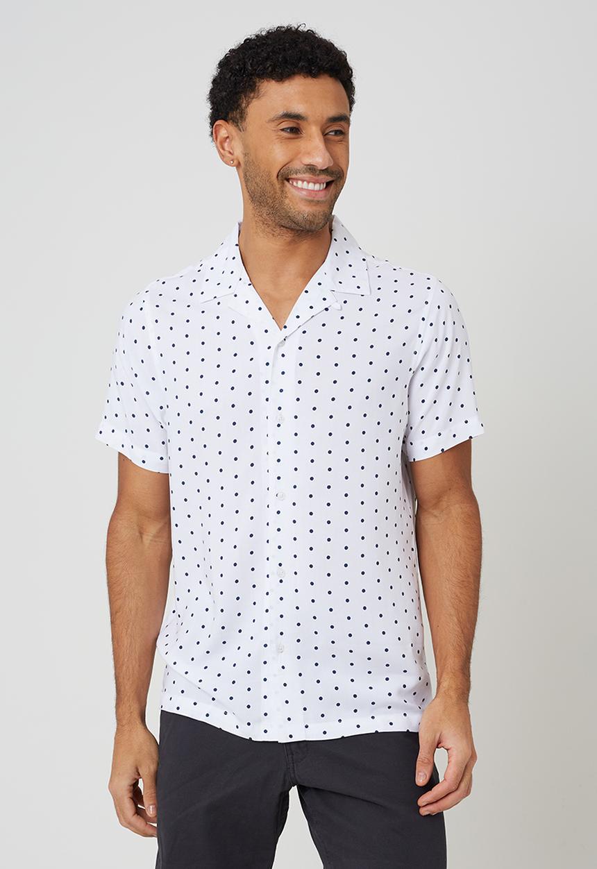 Brave Soul - Shekells Shirt - White / Navy