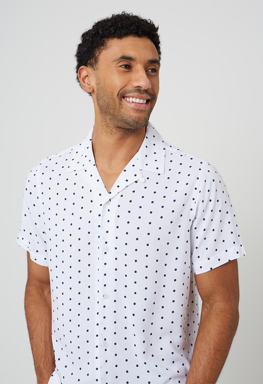 Brave Soul - Shekells Shirt - White / Navy