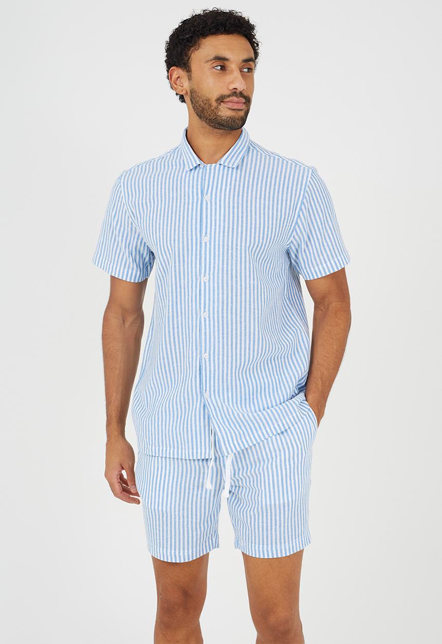 Brave Soul - Renley Shorts - Blue/White