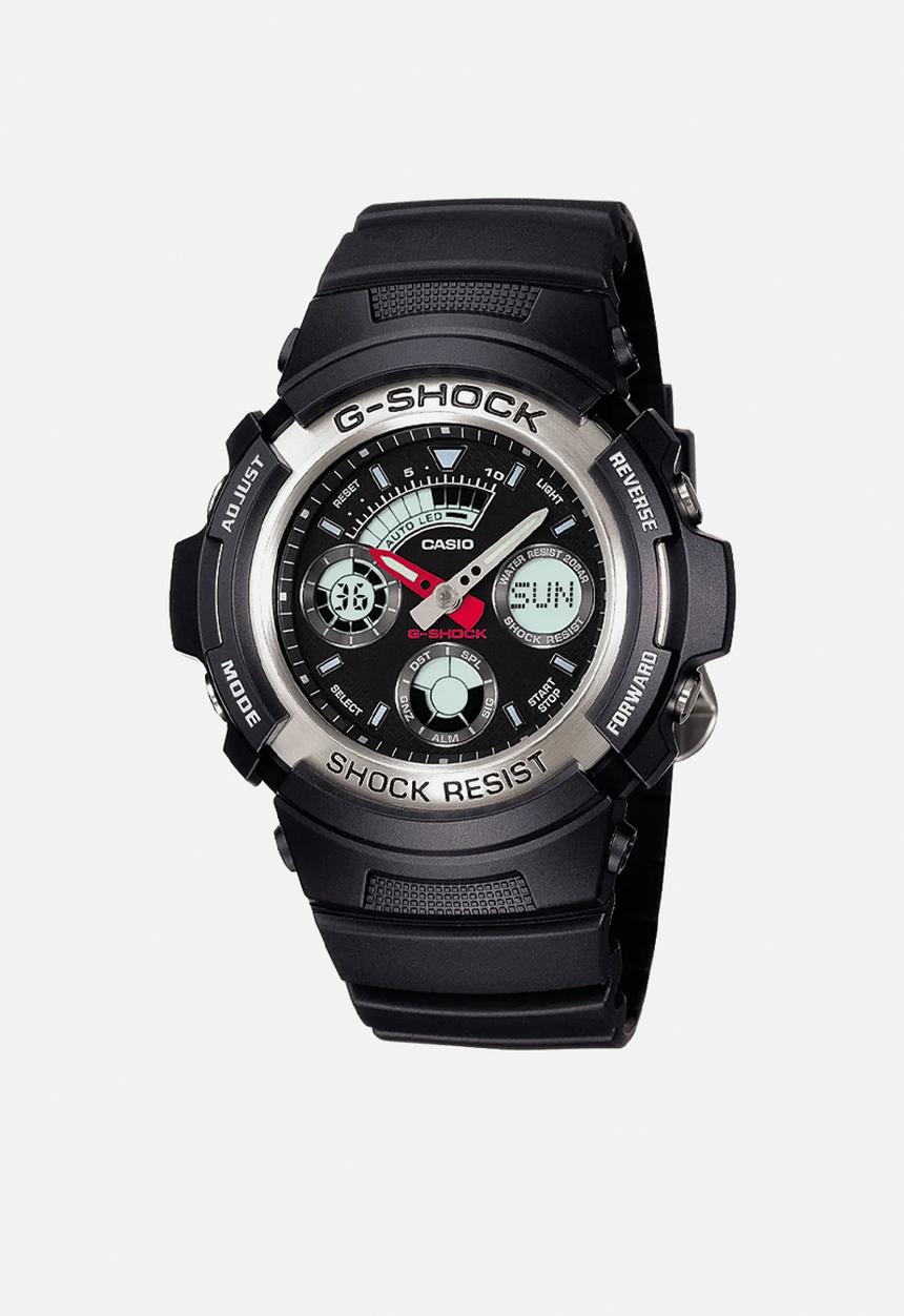 Casio - 200M G-Shock Anadigi 1/100 - Silver & Black