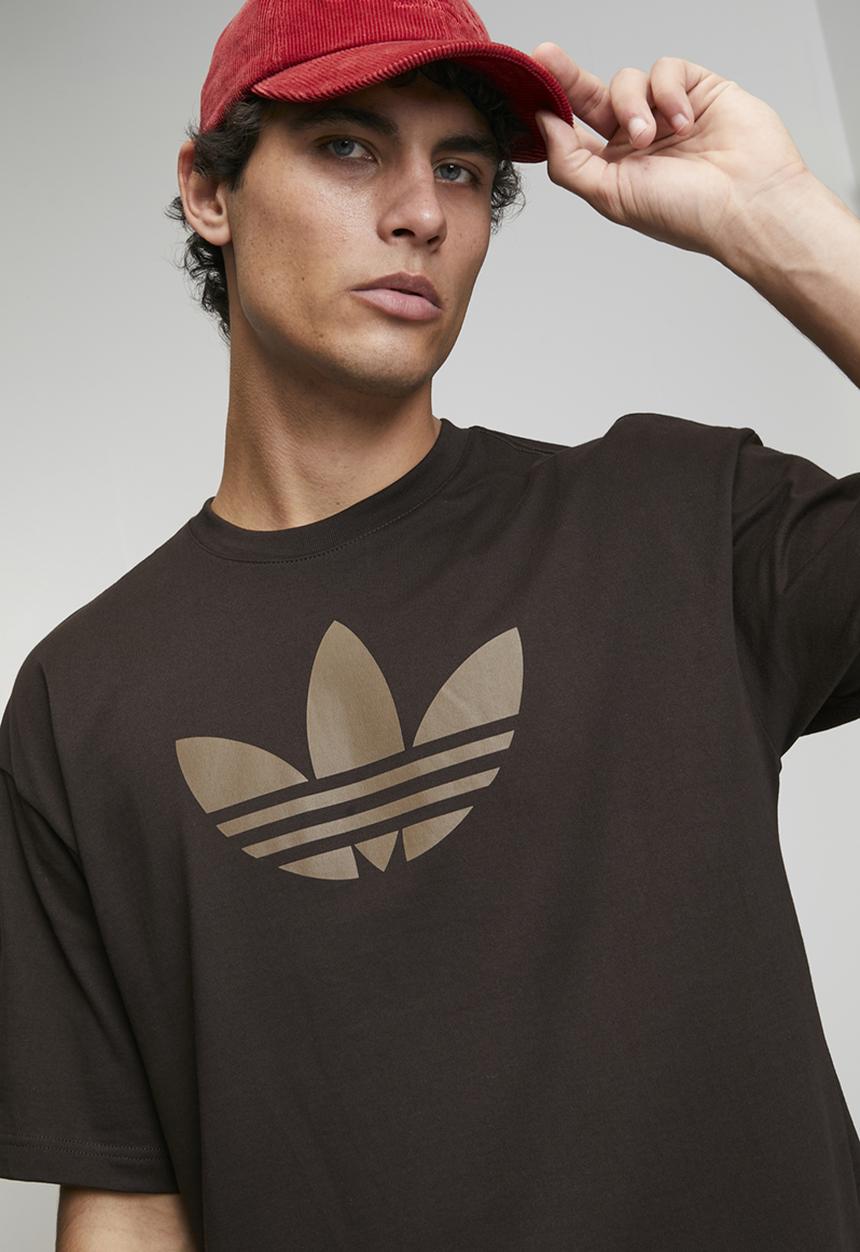 adidas Originals - Trefoil Tee -SHIRFL - aurora coffee/khaki six