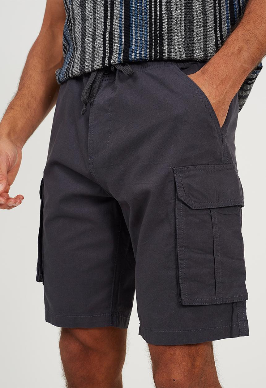 Brave Soul - Island Cotton Canvas Short - Navy