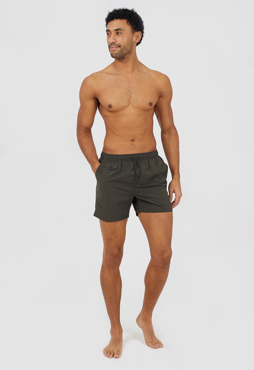 Brave Soul - Taslan Swim Short - Khaki