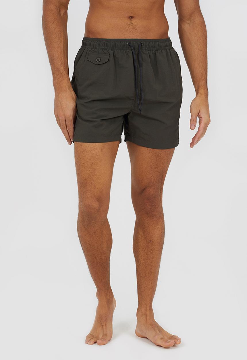 Brave Soul - Taslan Swim Short - Khaki