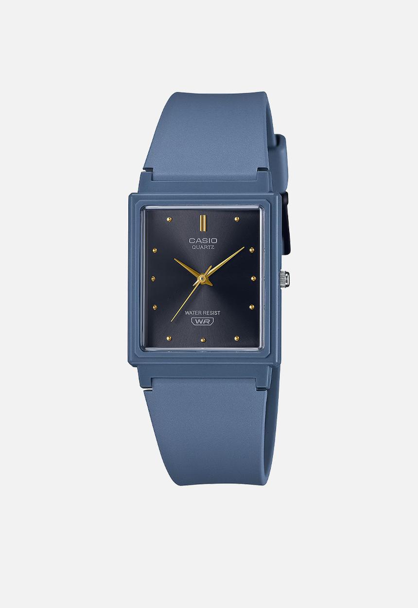 Casio - Analog Rect Dial Blue Res - Blue