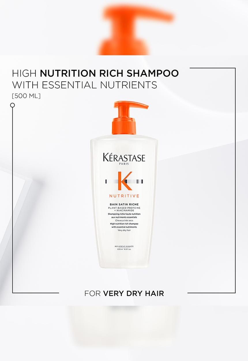 Kerastase  - Kerastase Nutritive Bain Satin Riche Shampoo - 500ml