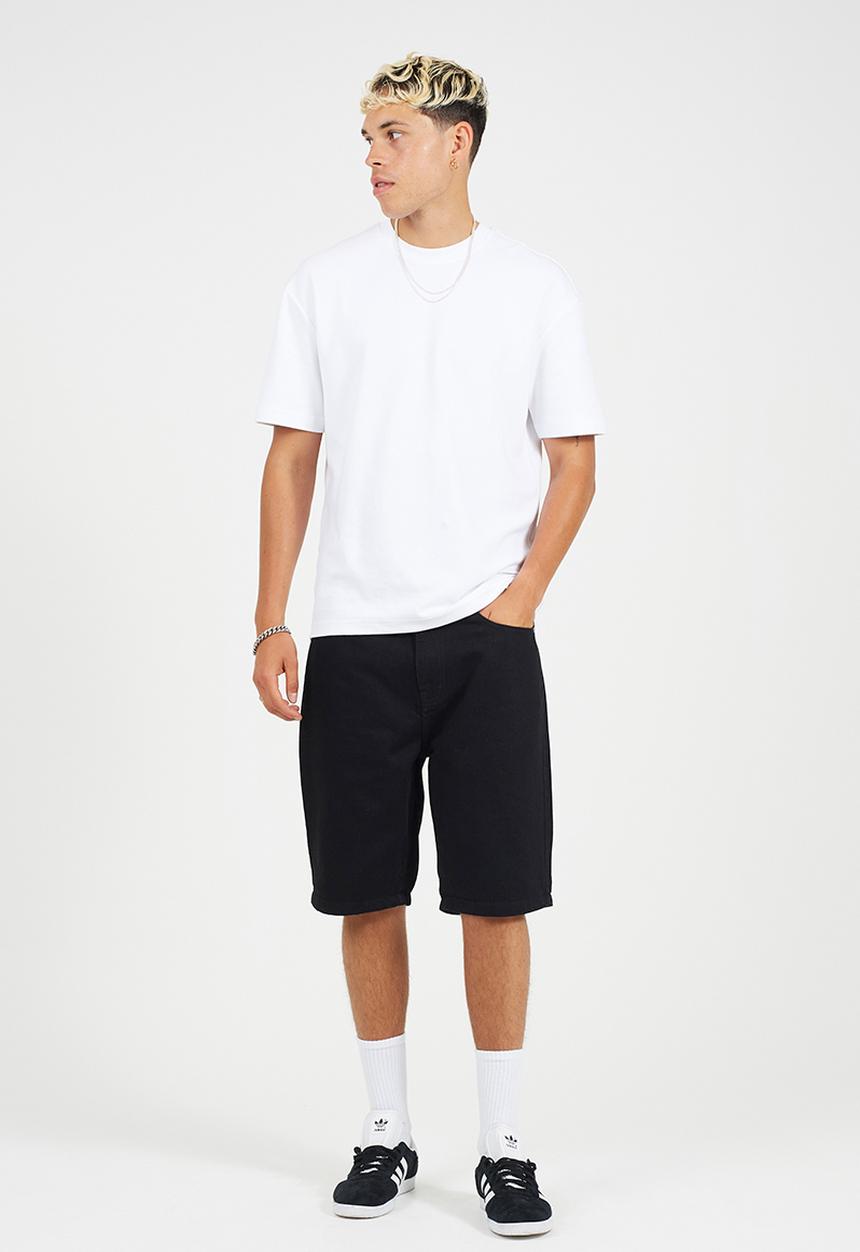 Brave Soul - Uganda Washed Denim Short - Black Wash