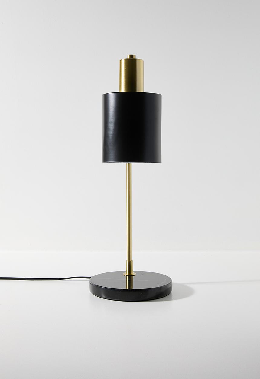 Sixth Floor - Eli desk lamp - black & gold