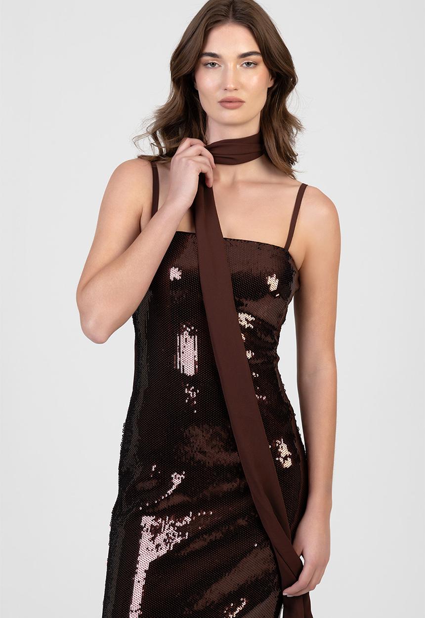 SISSY BOY - It's Not Me Maxi Dress - Brown
