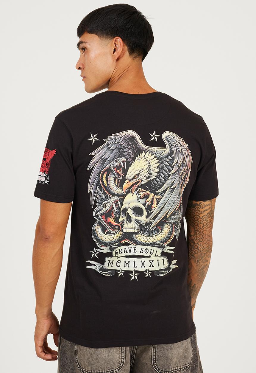 Brave Soul - Kruger T-shirt - Jet Black