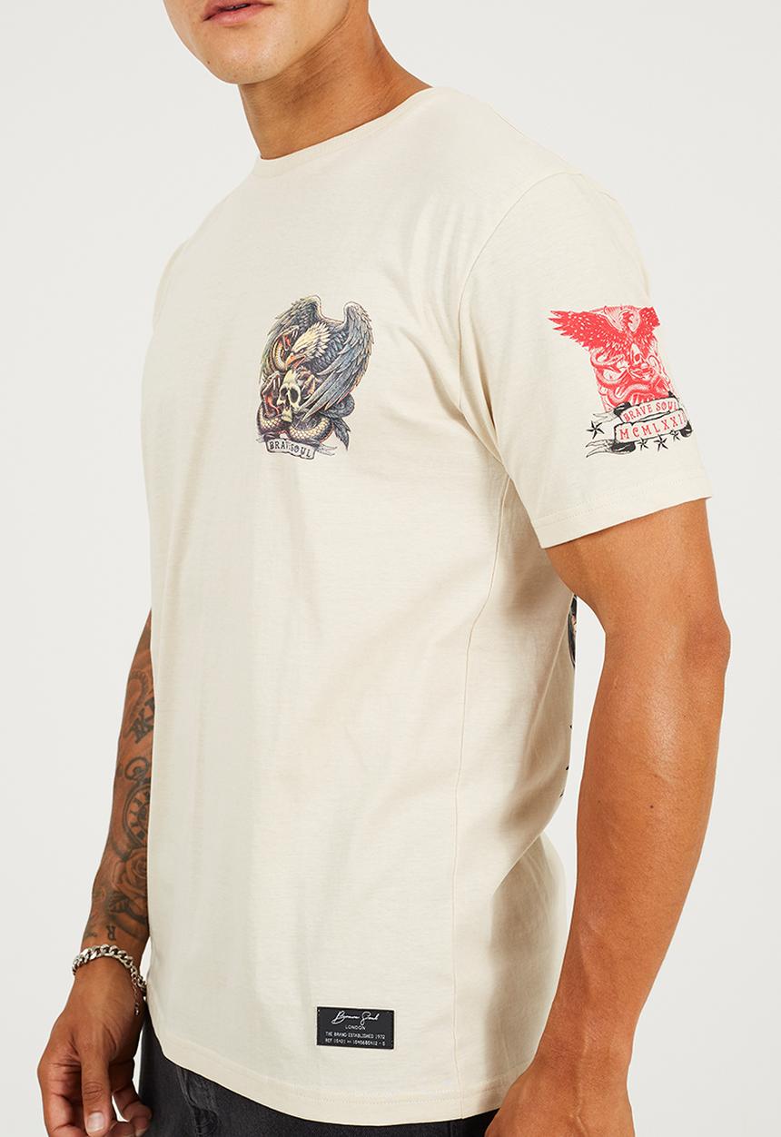 Brave Soul - Kruger T-shirt - Plaster