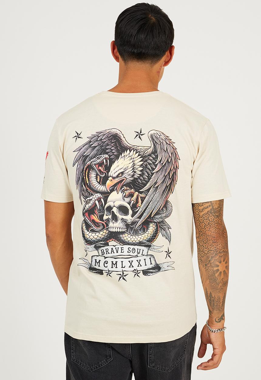 Brave Soul - Kruger T-shirt - Plaster