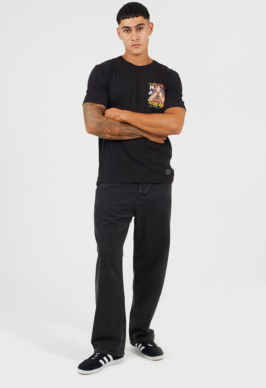 Brave Soul - Mineko T-shirt - Jet Black