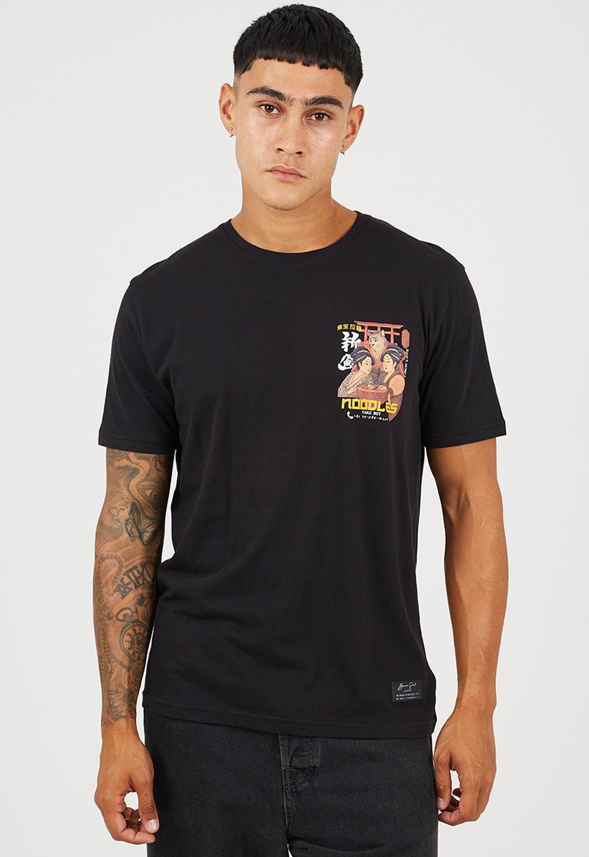 Brave Soul - Mineko T-shirt - Jet Black