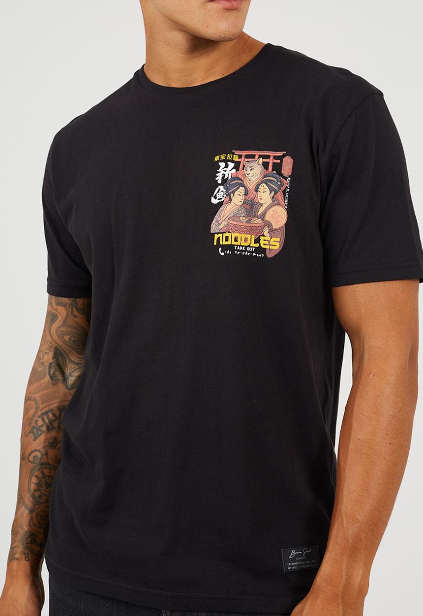 Brave Soul - Mineko T-shirt - Jet Black