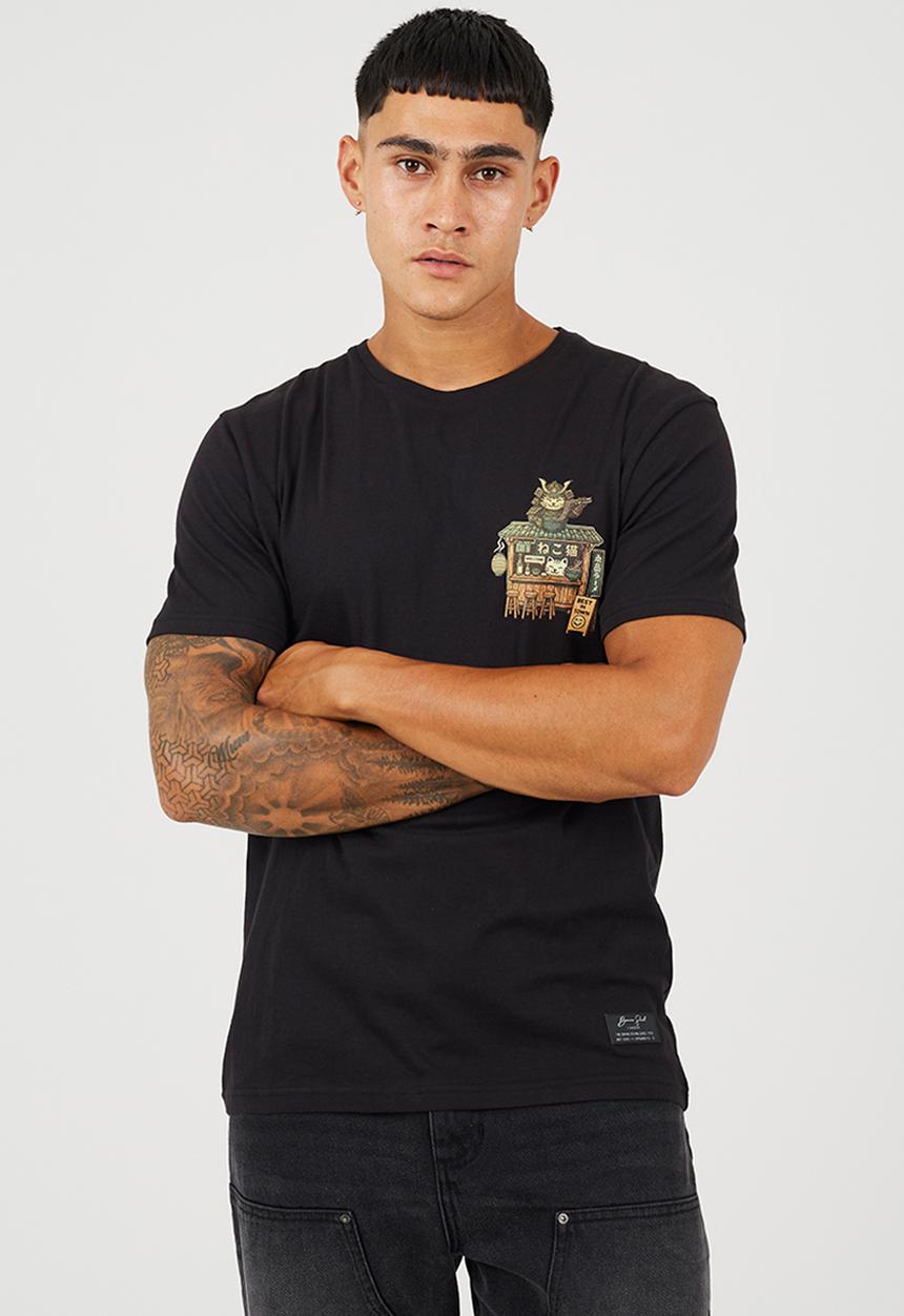 Brave Soul - Neko T-shirt - Jet Black