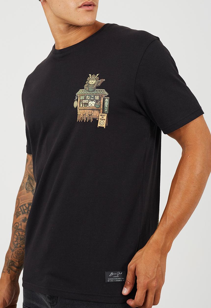 Brave Soul - Neko T-shirt - Jet Black