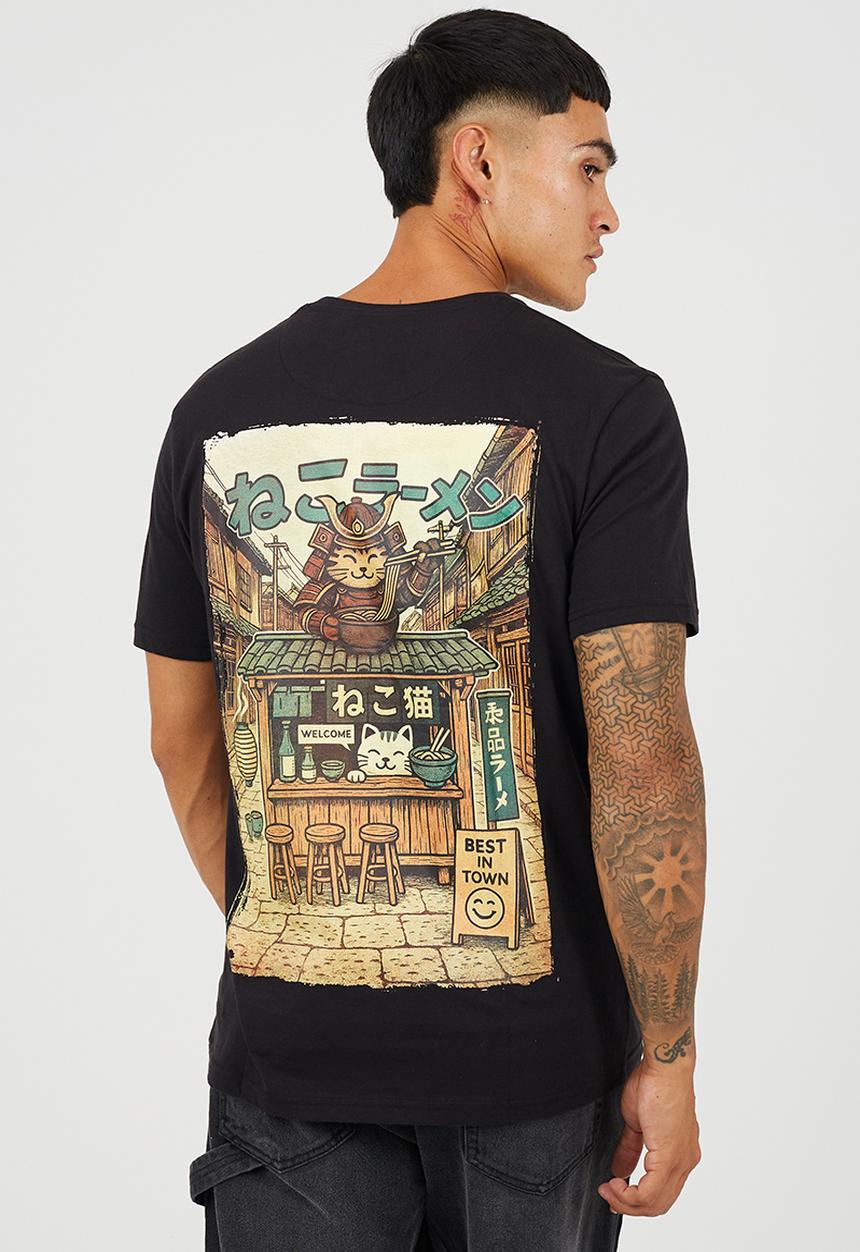 Brave Soul - Neko T-shirt - Jet Black