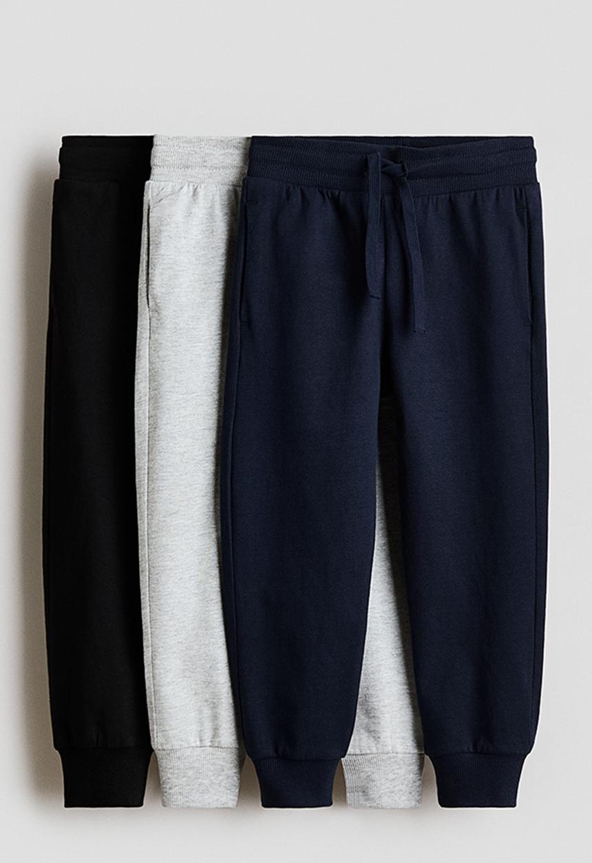 H&M - 3-Pack joggers - navy blue/black