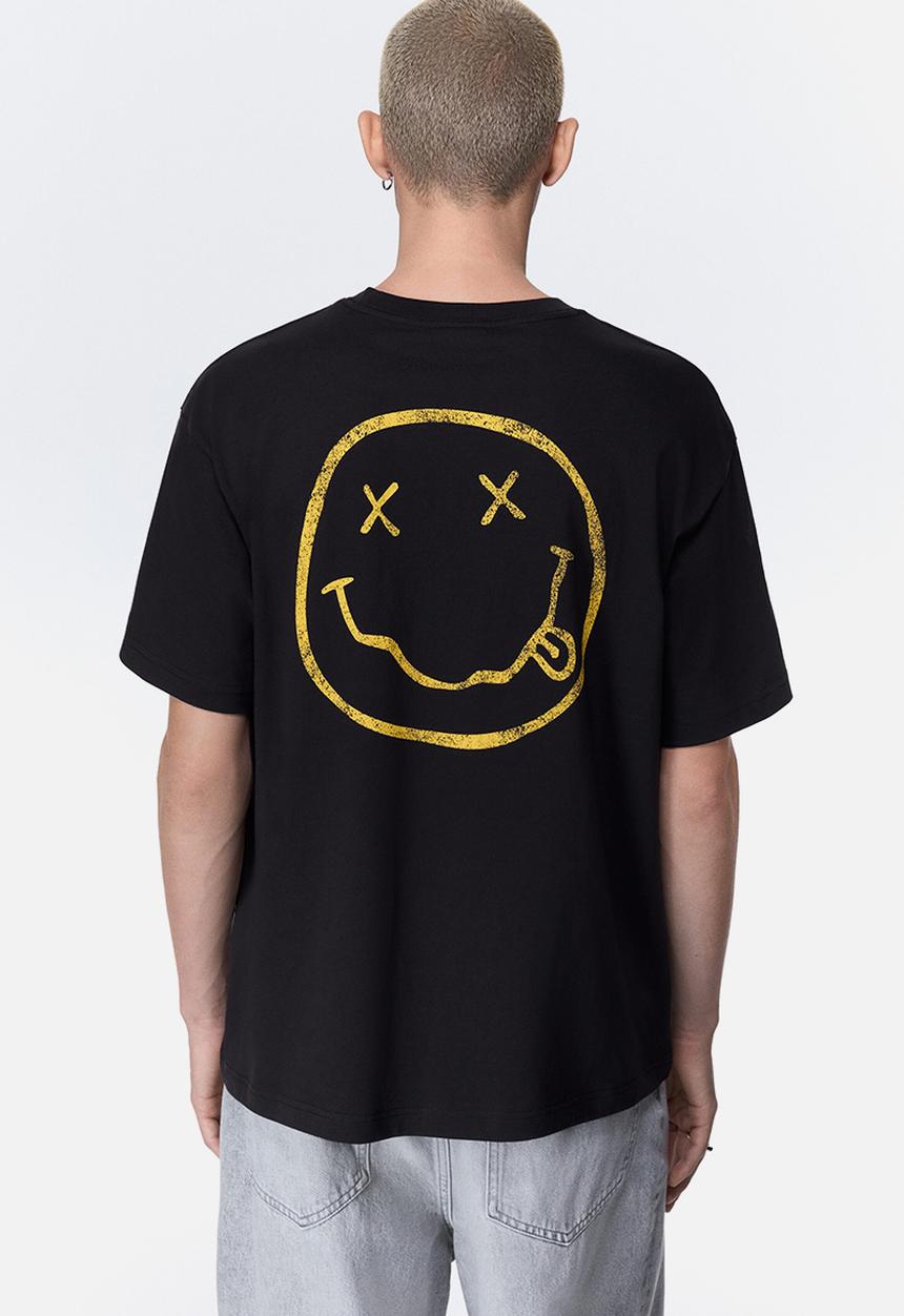 H&M - Loose fit t-shirt - black/nirvana