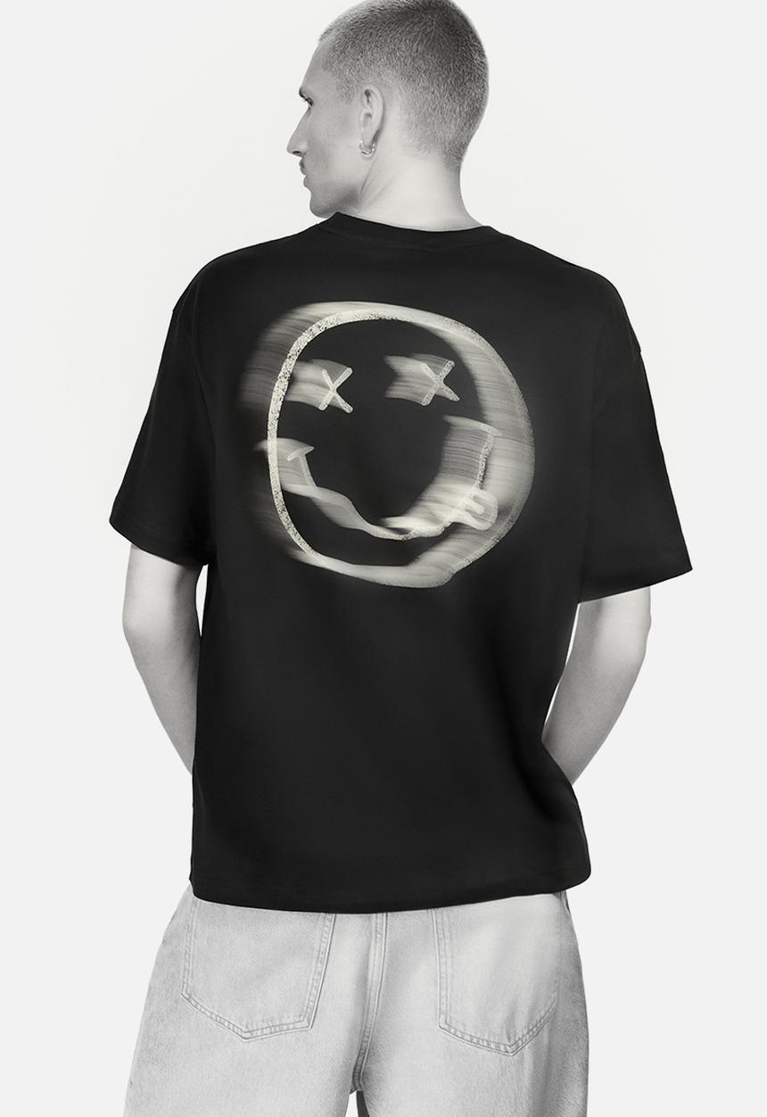 H&M - Loose fit t-shirt - black/nirvana
