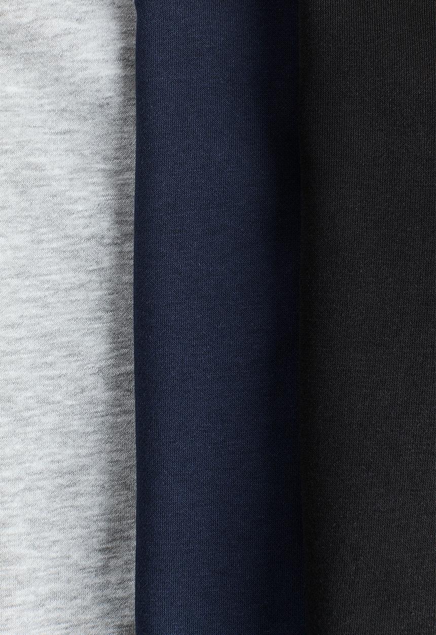 H&M - 3-Pack brushed-inside sweatshirts - black/navy blue/grey marl