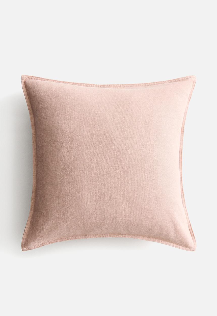 H&M - Linen-blend cushion cover - light dusty pink