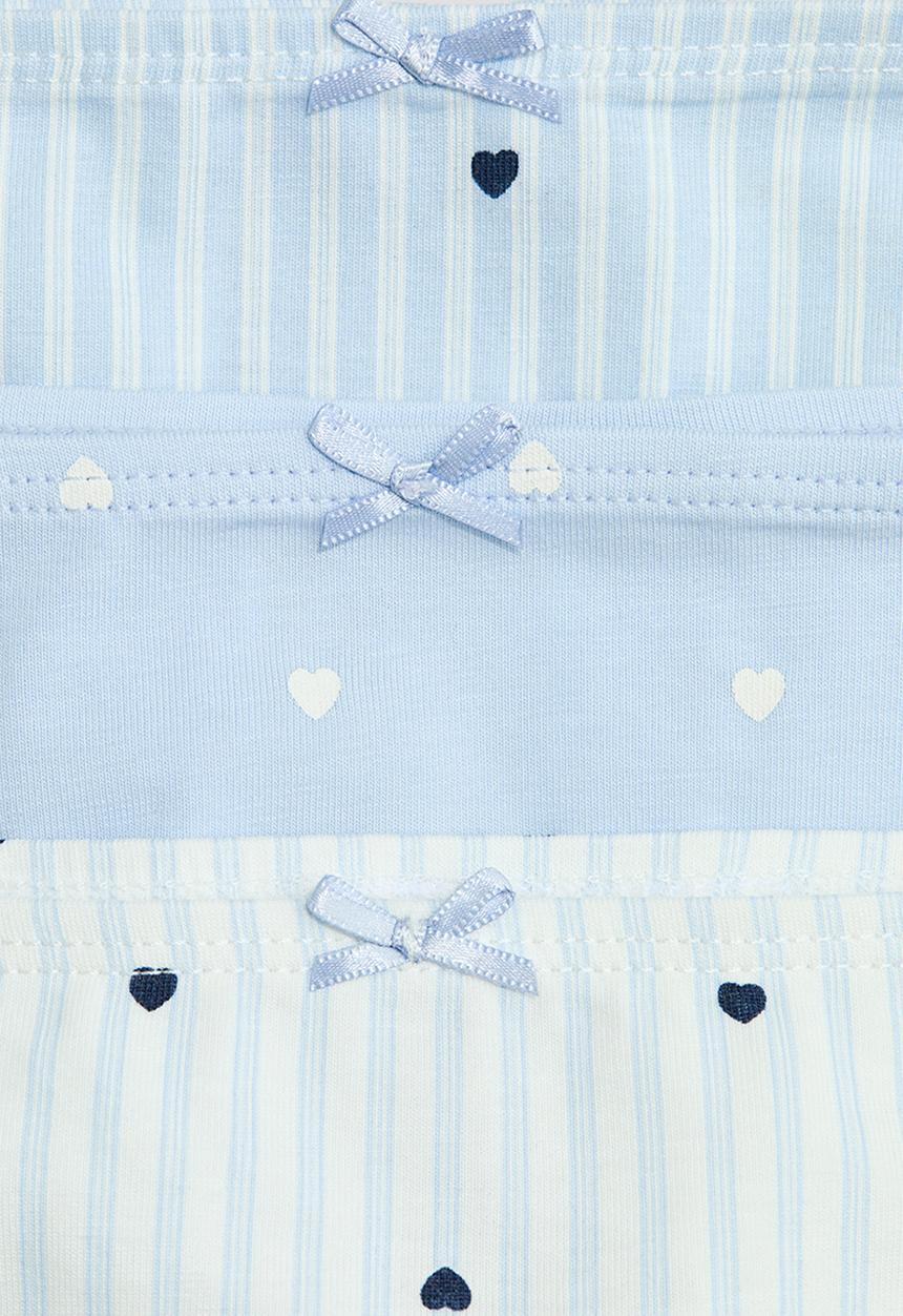 H&M - 5-Pack cotton briefs - blue/hearts