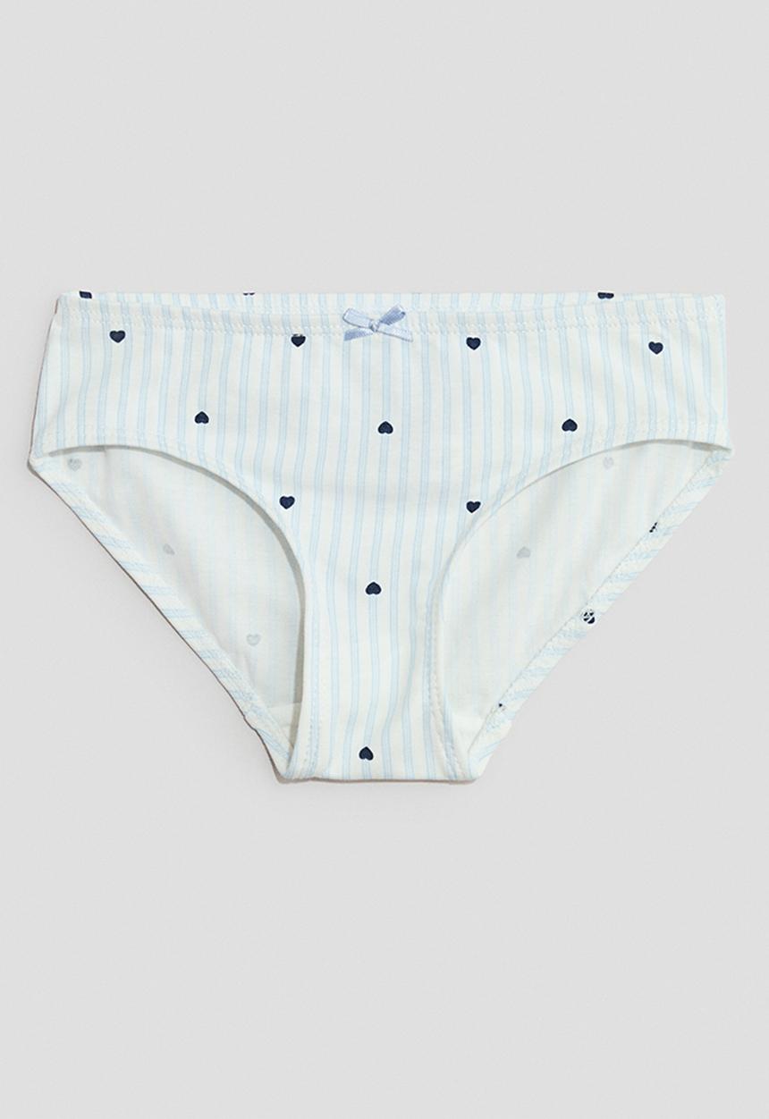 H&M - 5-Pack cotton briefs - blue/hearts