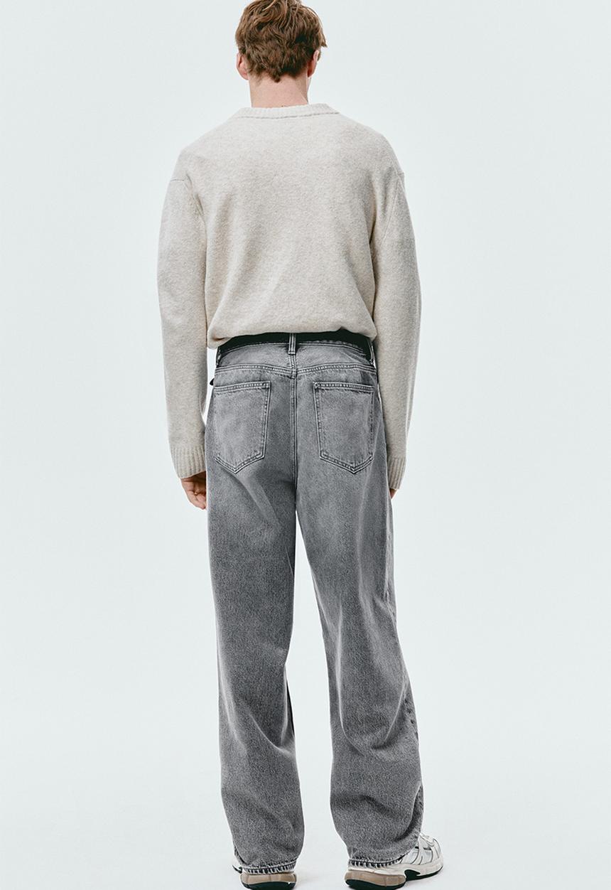 H&M - Baggy jeans - medium denim grey