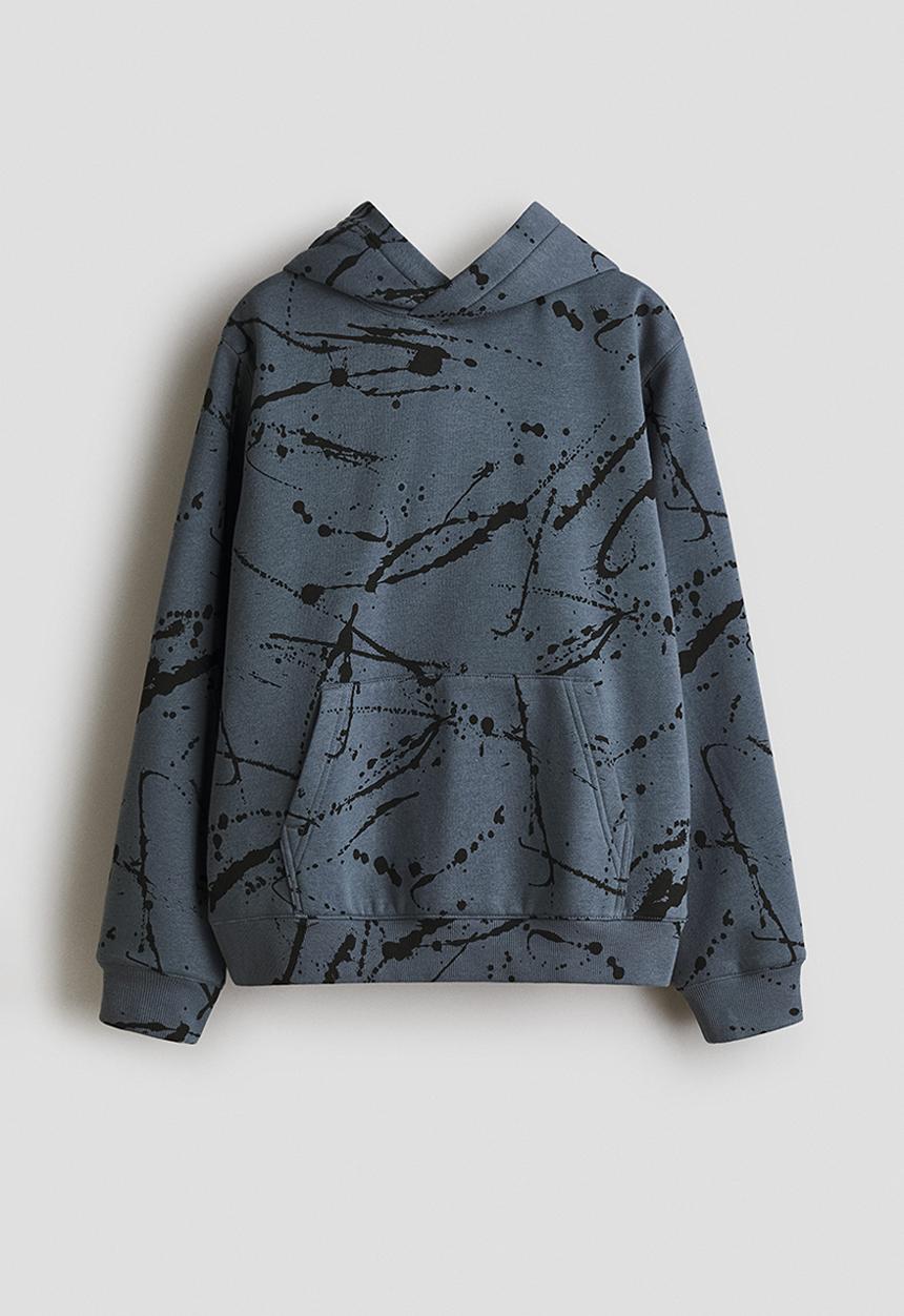 H&M - Hoodie - grey/black