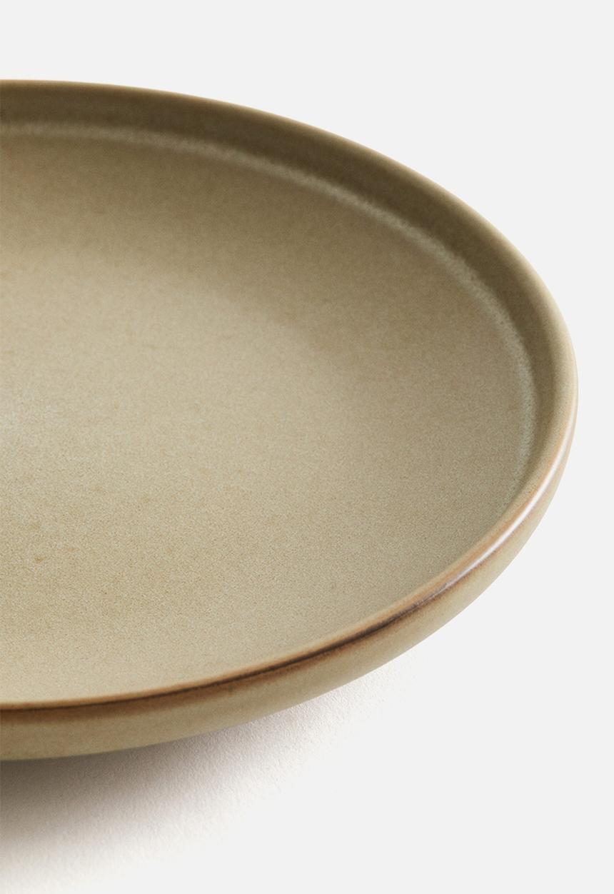 H&M - Reactive-glaze side plate - beige