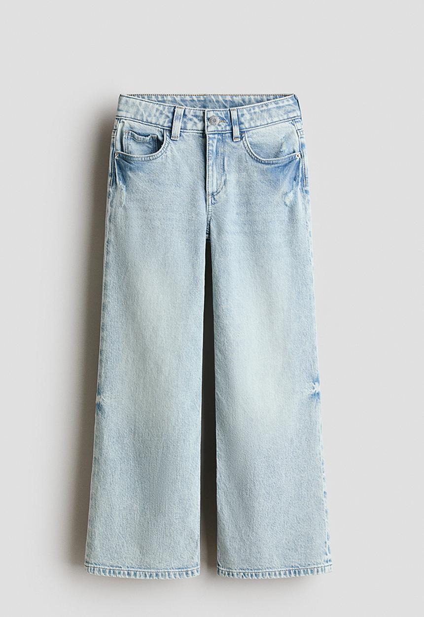 H&M - Baggy fit bootcut leg jeans - light denim blue