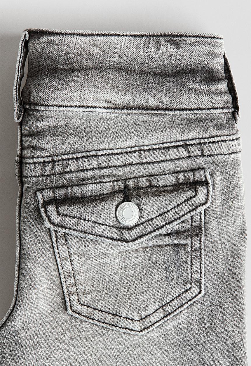 H&M - Bootcut leg low jeans - washed denim grey