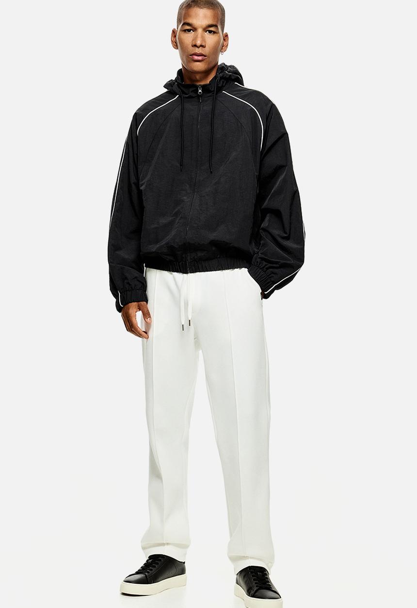 H&M - Regular fit tailored joggers - white