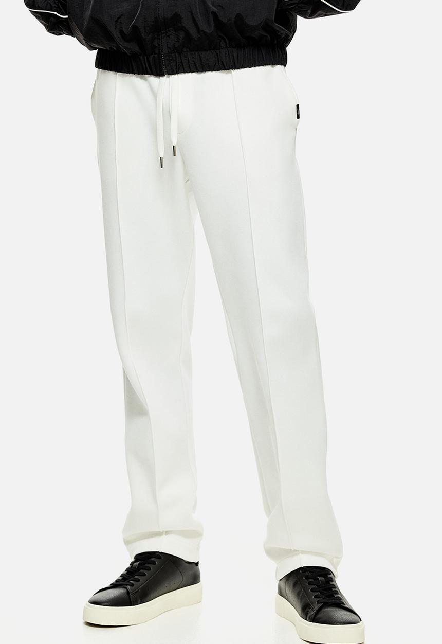 H&M - Regular fit tailored joggers - white