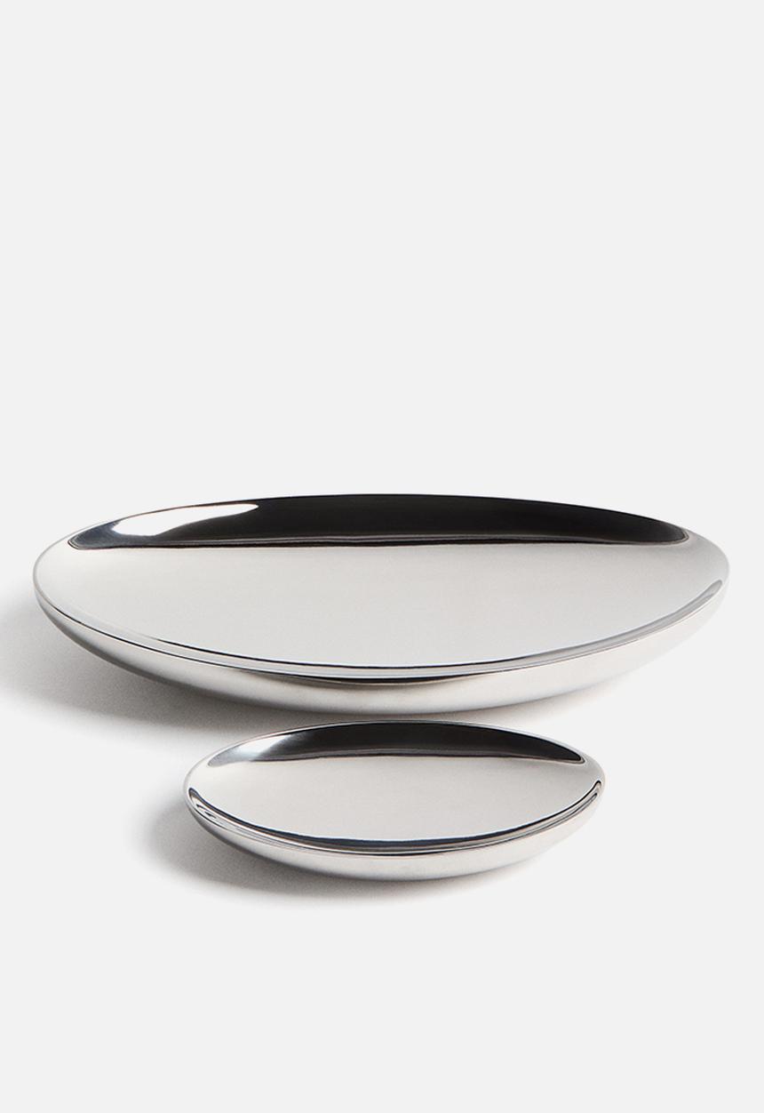 H&M - Stainless steel trinket dish - silver-coloured