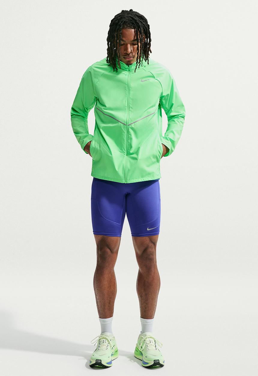 Nike - Miler Repel UV Protection Running Jkt - Illusion Green/Reflective Silv