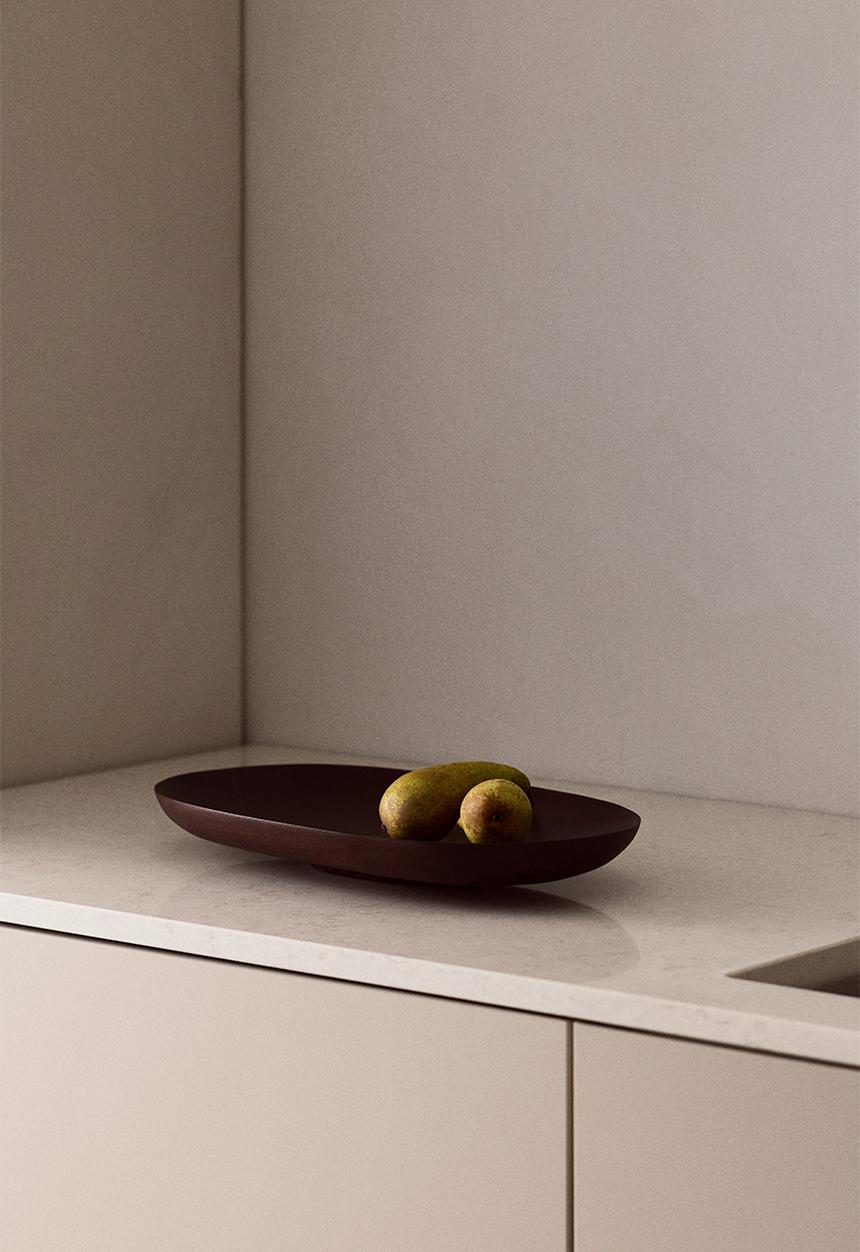 H&M - Wooden serving plate - dark brown