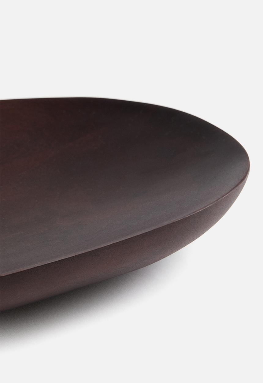 H&M - Wooden serving plate - dark brown