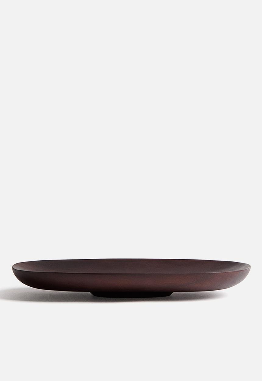 H&M - Wooden serving plate - dark brown