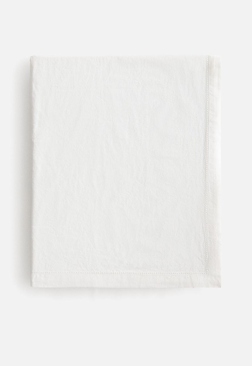 H&M - Cotton tablecloth - white