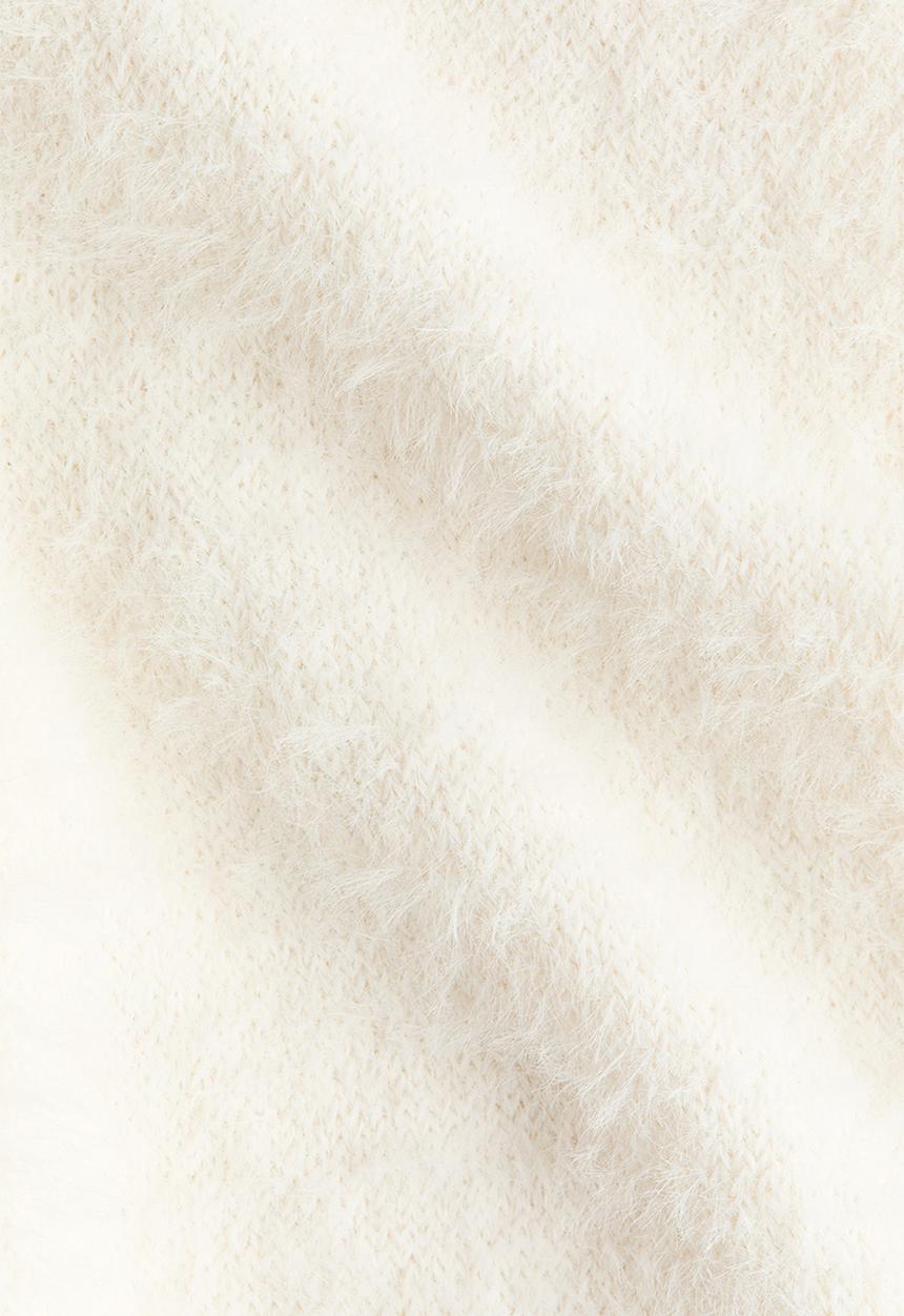 H&M - Fluffy-knit leggings - white