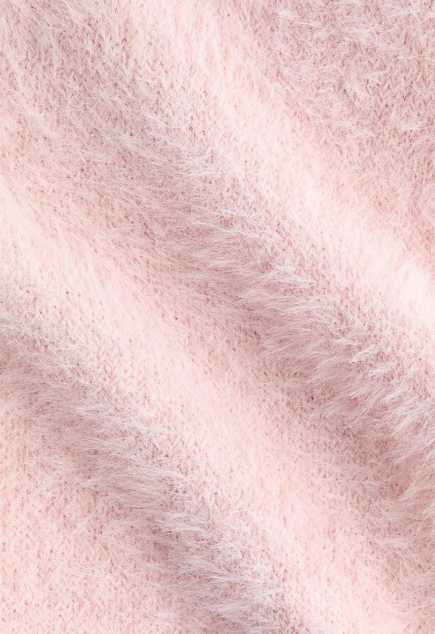H&M - Fluffy-knit leggings - light pink