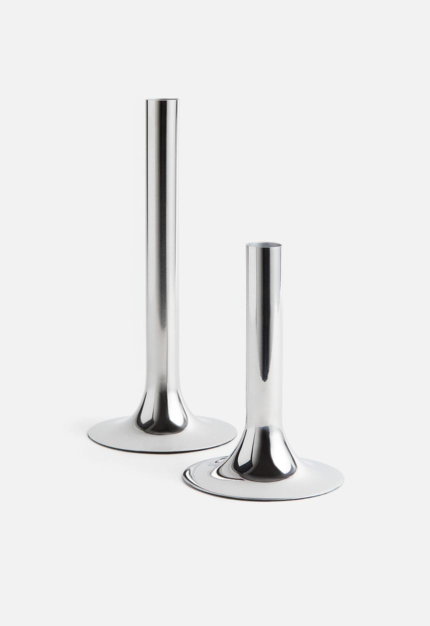 H&M - Tall stainless steel bud vase - silver