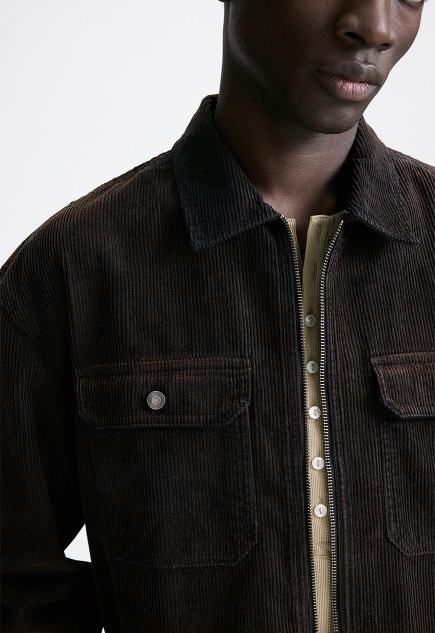 H&M - Corduroy overshirt - dark brown