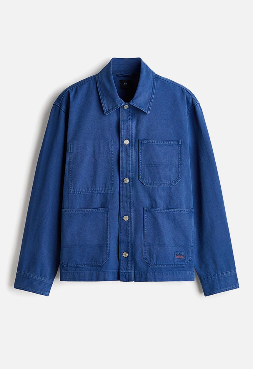 H&M - Canvas overshirt - blue