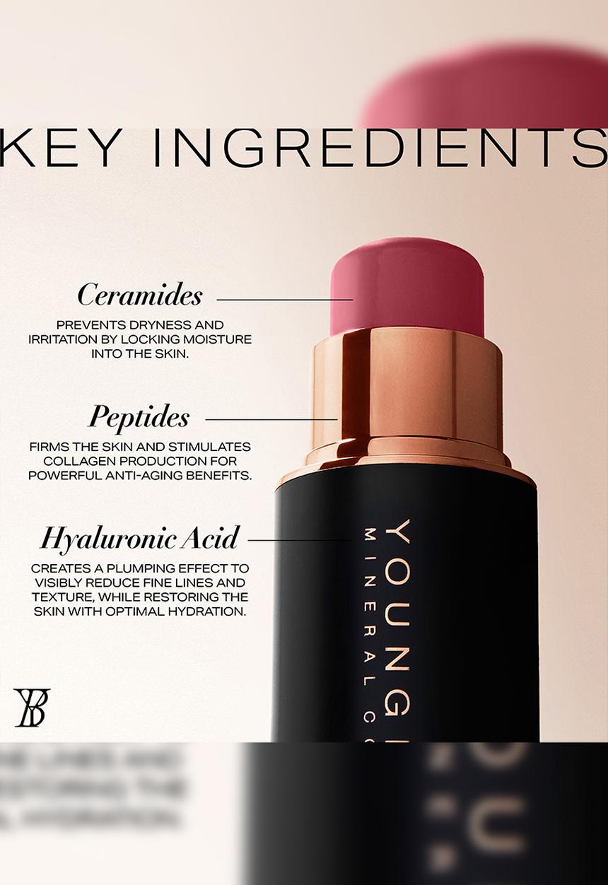Youngblood Mineral Cosmetics - Mini VividLuxe® Crème Blush Stick - Mulberry